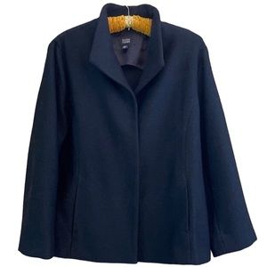 Eileen Fisher - XL 98% Wool Jacket Black Beautiful